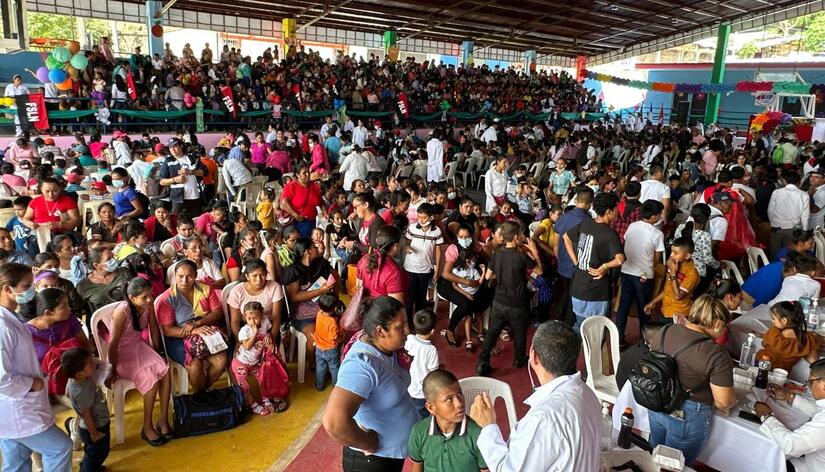 4 mil 800 niños son atendidos con mega feria de salud en Siuna