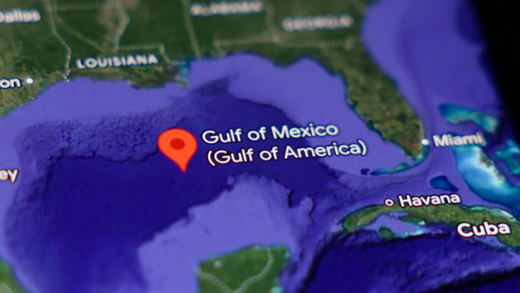 Cambio de nombre Golfo de México