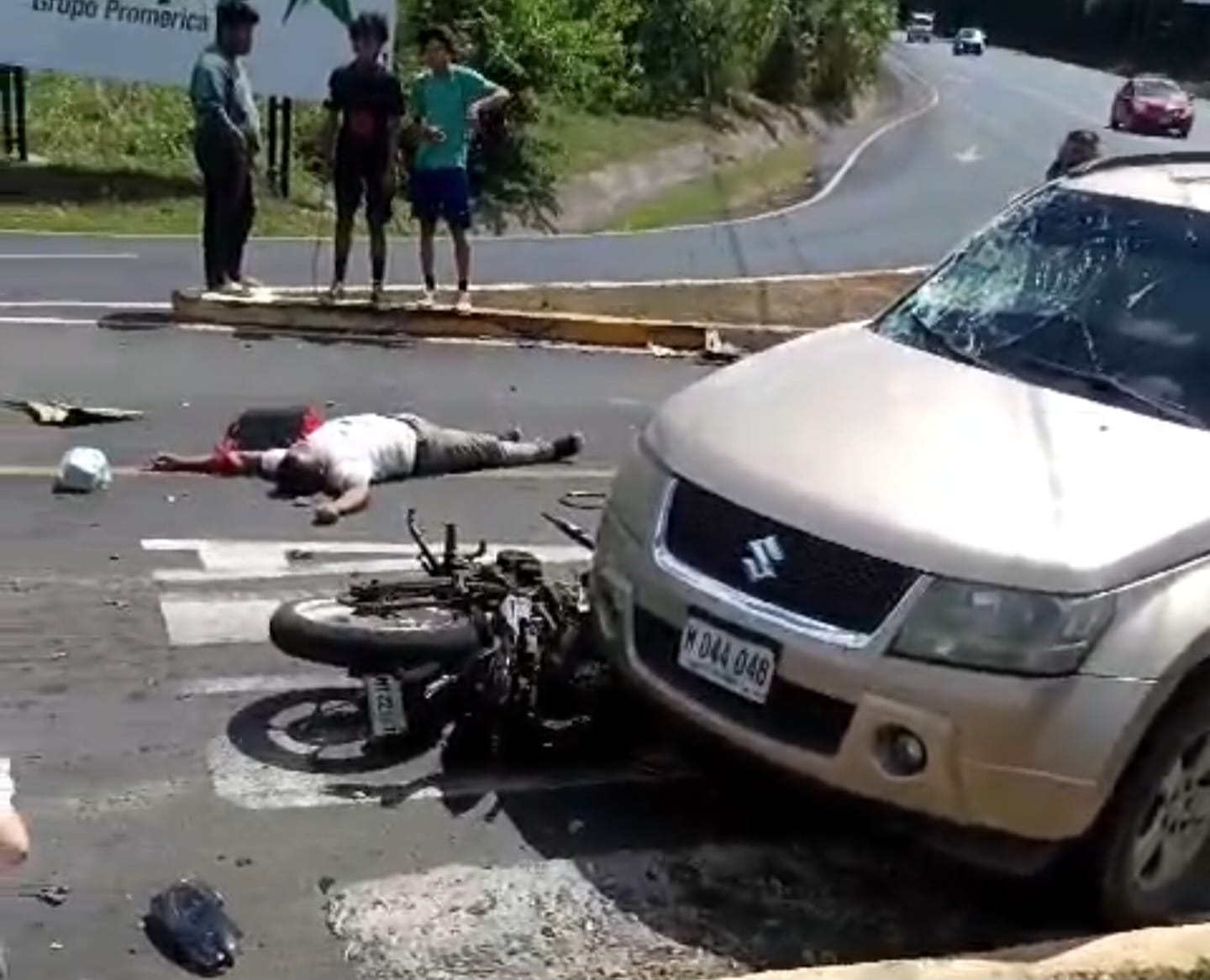 Choque en la bajada de El Coyotepe arrebata la vida de un motorizado