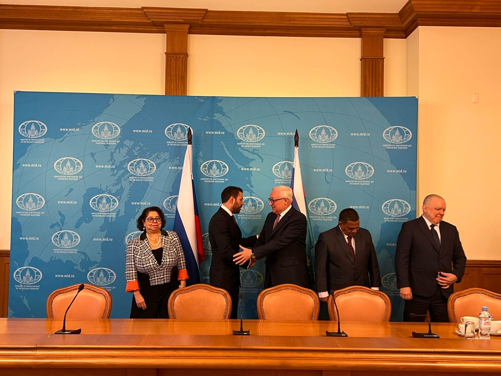 Delegación de Nicaragua se reúne con el Vicecanciller de Rusia