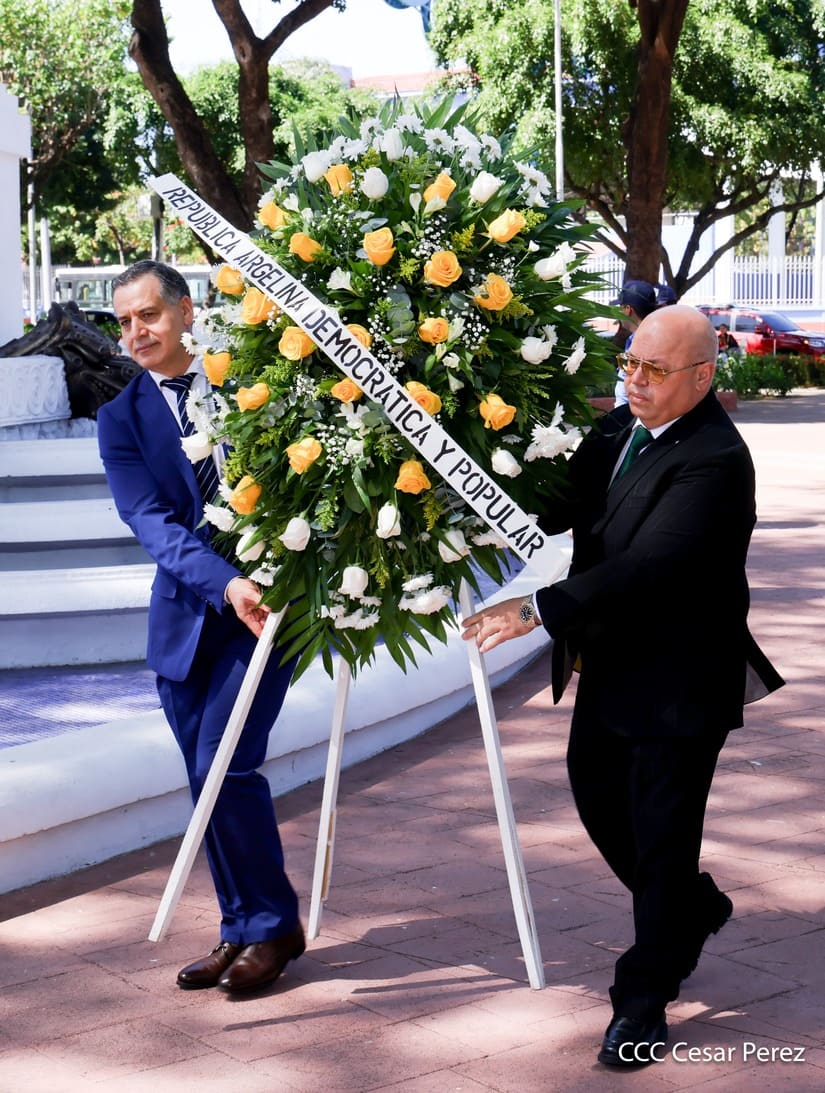 Argelia fortalece lazos de hermandad con Nicaragua a través de tributo a héroes patrios