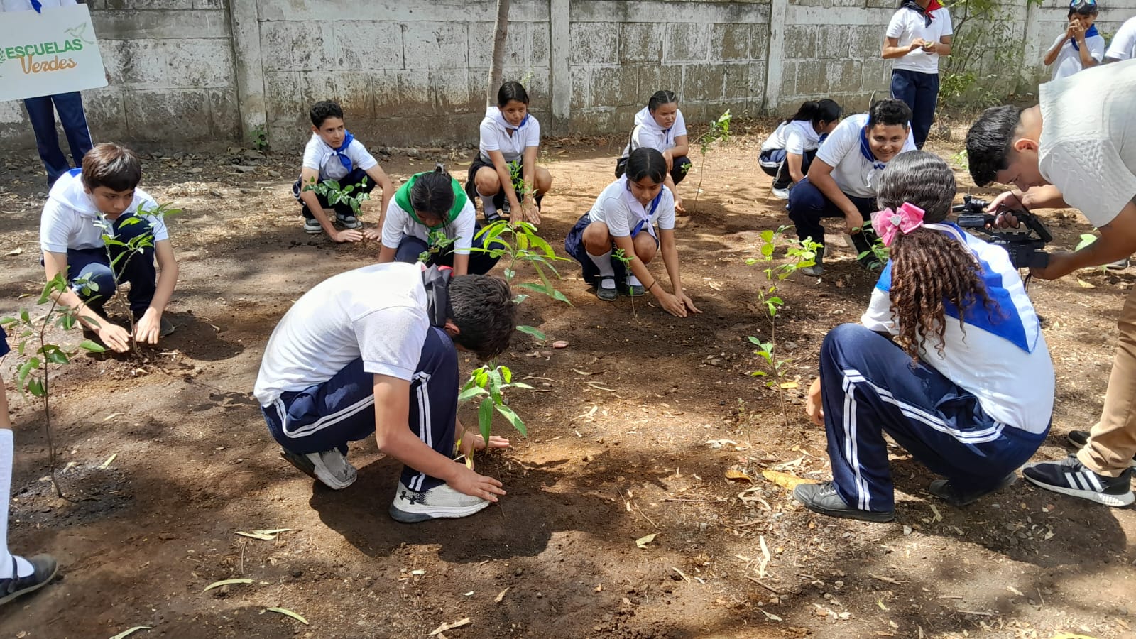 Estudiantes realizan reforestación en conmemoración al comandante Hugo Chávez