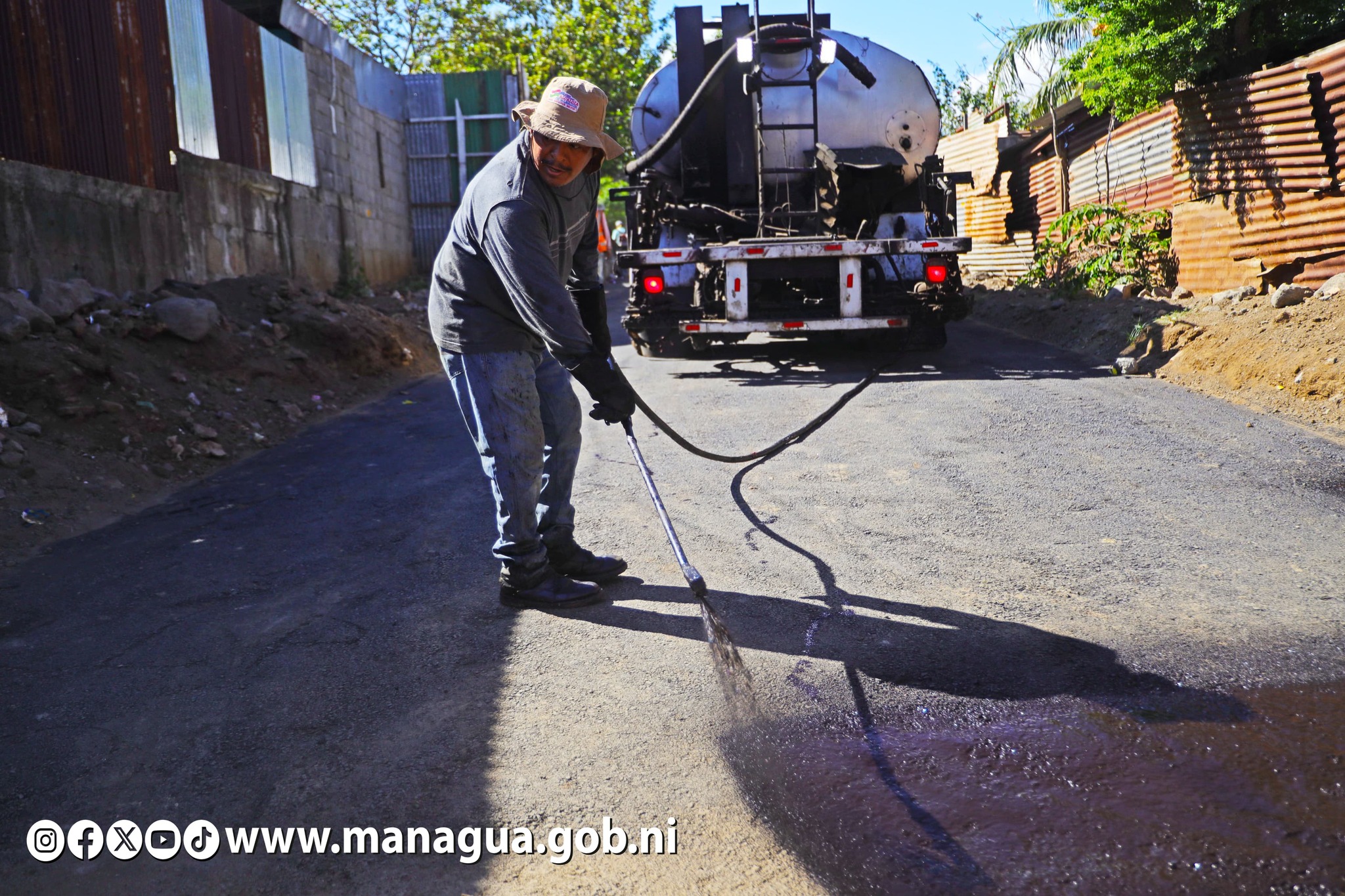 Municipalidad ejecuta obras para reducir sitios críticos en el Distrito V de Managua