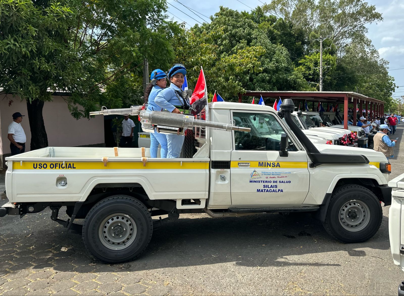 Entregan camionetas valoradas en C$52 millones para fortalecer la lucha antiepidémica en Nicaragua