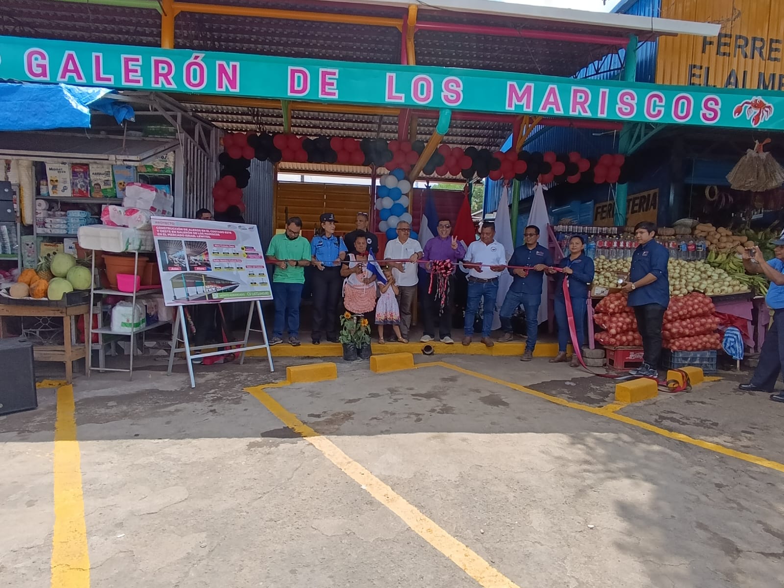 Entregan mejoras en galerón de mariscos del mercado Israel Lewites valoradas en C$1.6 millones