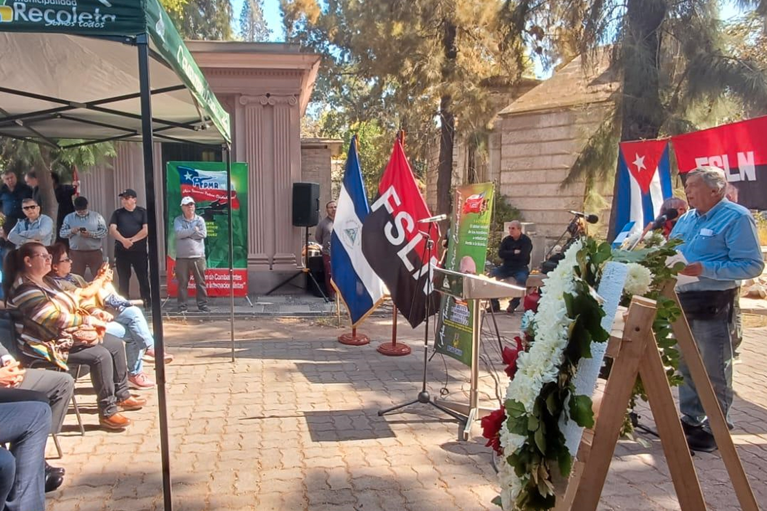 Nicaragua presente en homenaje a combatientes internacionalistas chilenos