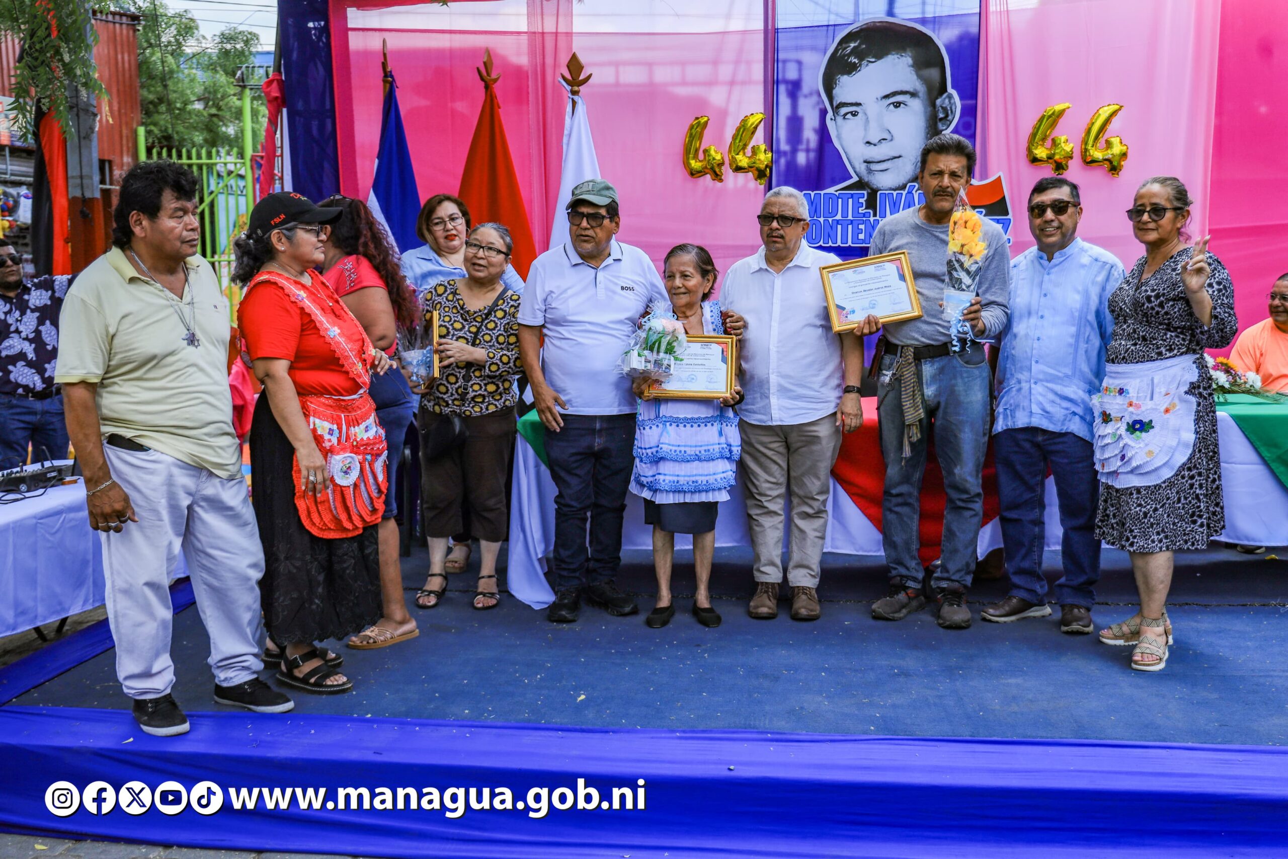 Comerciantes celebran el 44 aniversario de fundación del mercado Iván Montenegro