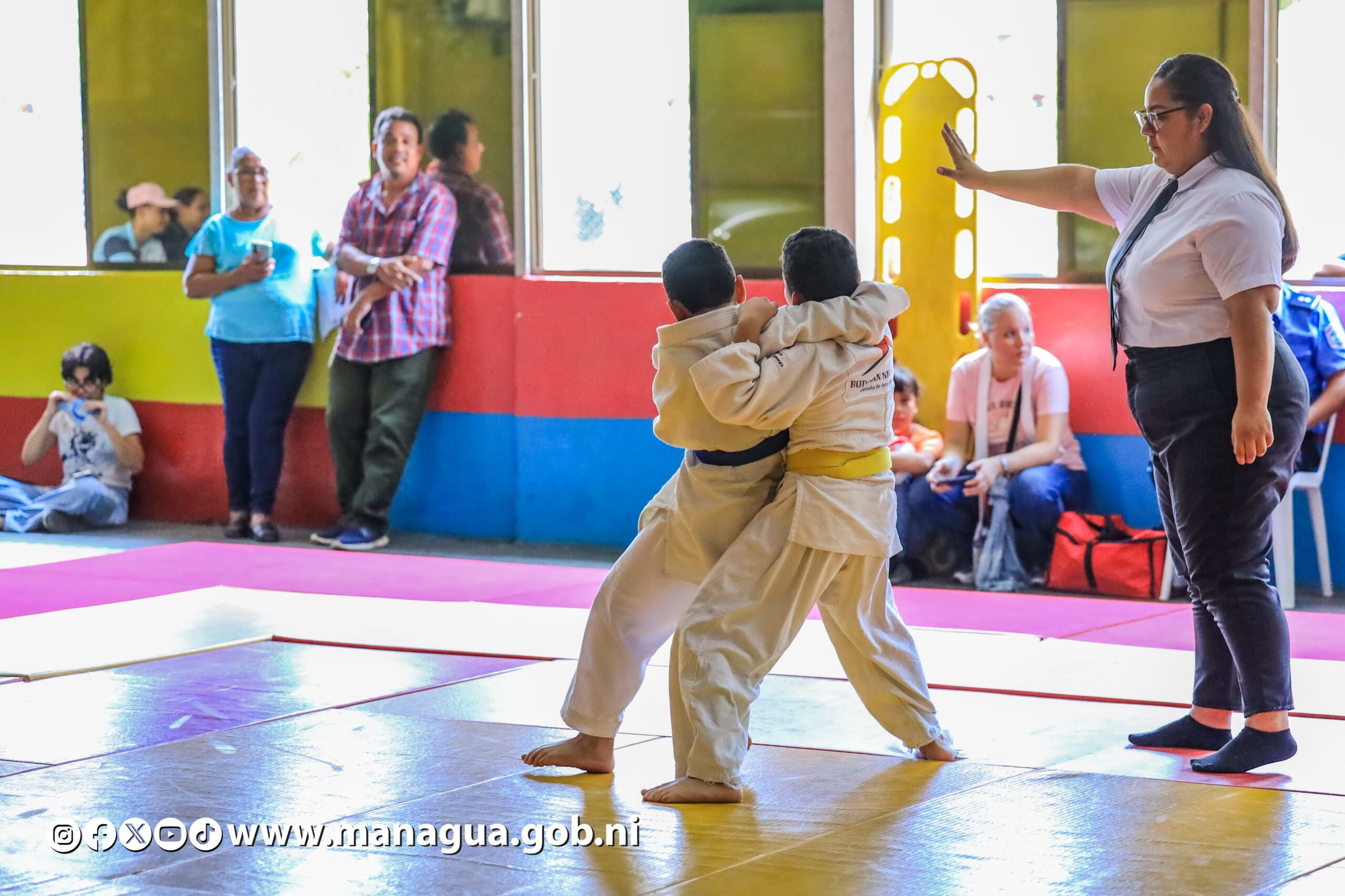 Alcaldía de Managua celebra aniversario de su academia de judo con jornada deportiva