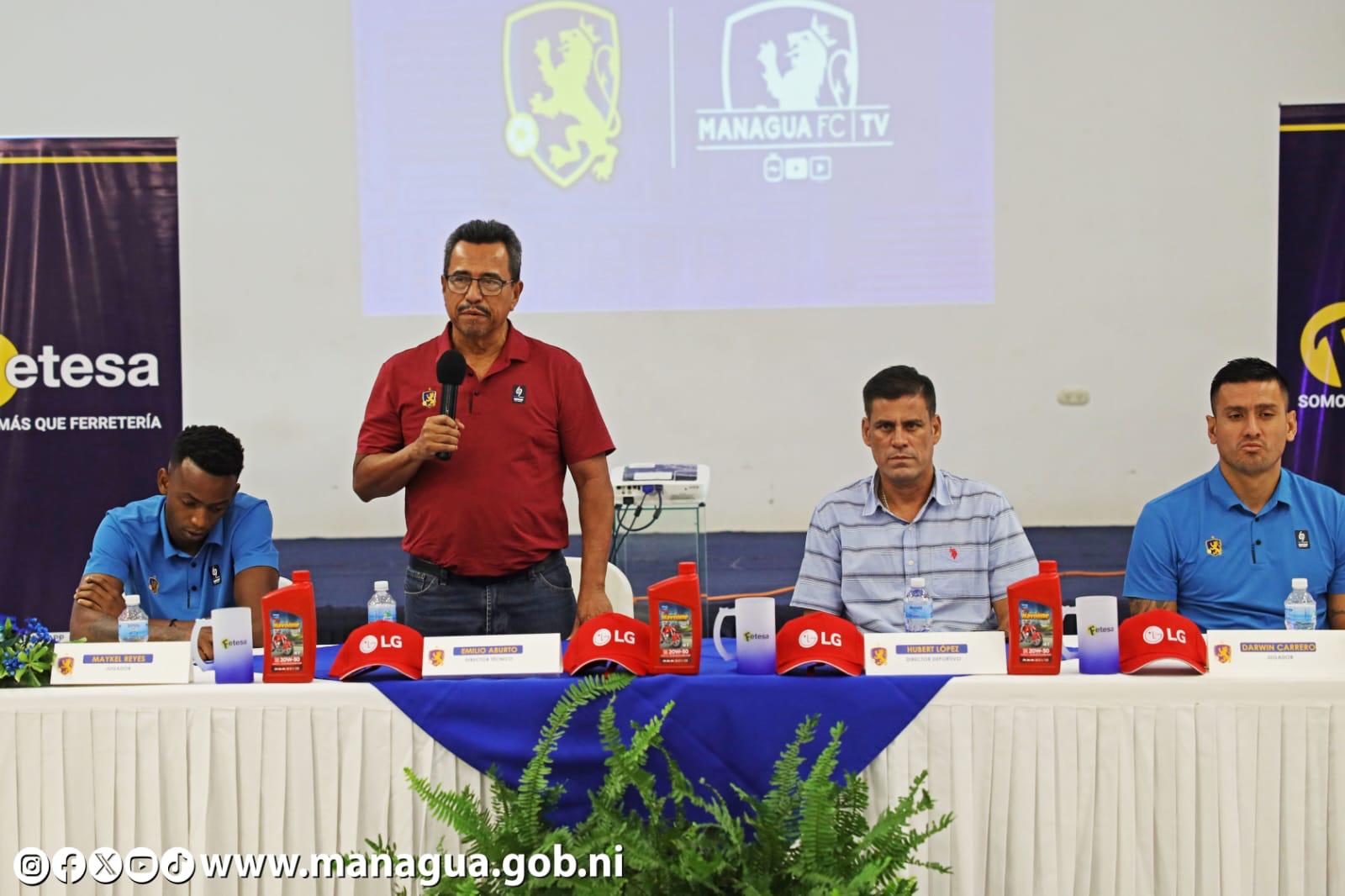 El Managua FC listo para la final de fútbol de la Liga Primera
