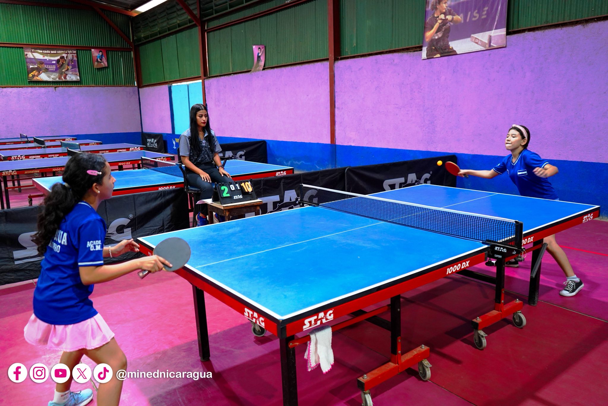 MINED inicia etapa nacional de los Juegos Escolares en la disciplina de tenis de mesa