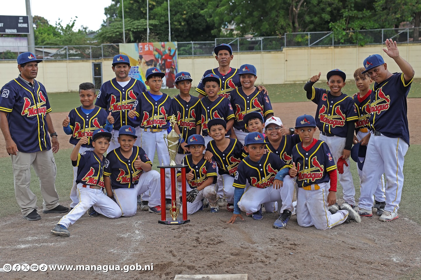 Peloteritos de Managua clasifican para participar en Torneo Latinoamericano de Béisbol en México