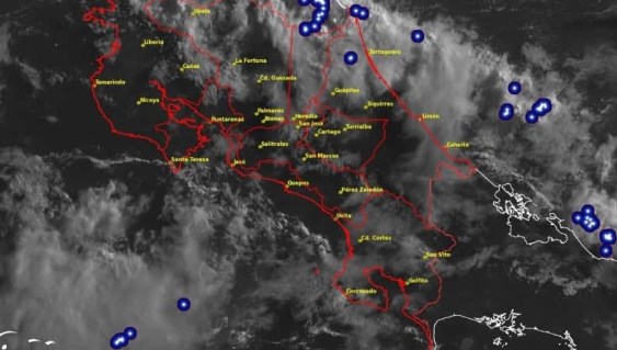 Onda tropical No-4 atravesará Costa Rica este domingo