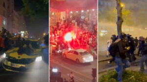 Choques en París entre hinchas de fútbol y la Policía en medio de la final de la Champions League