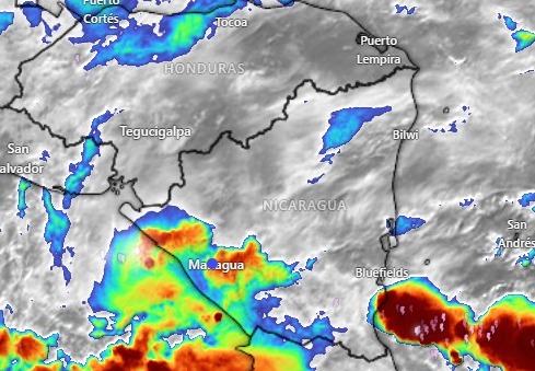 Lluvias persisten en Nicaragua y una nueva vaguada se desplaza  por el Mar Caribe