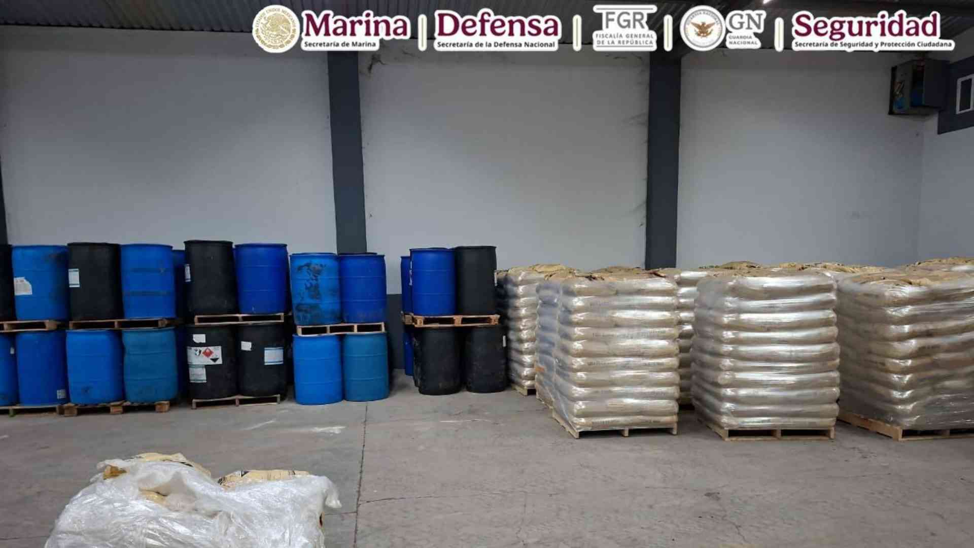 Autoridades de México incautan más 42 toneladas de metanfetamina