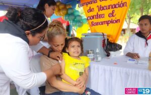 MINSA en plena jornadas de vacunación contra el sarampión y la influenza