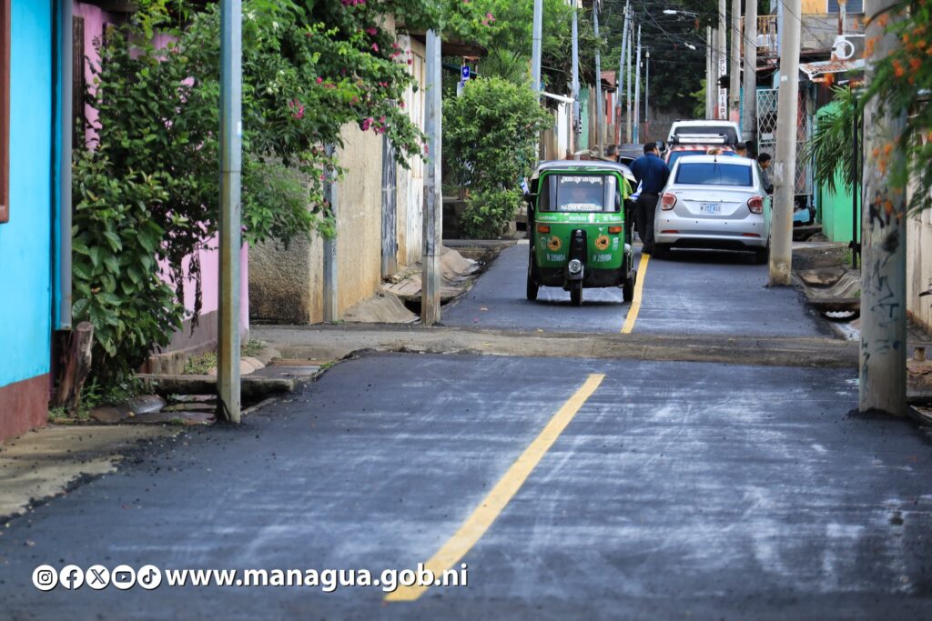Alcaldía de Managua mejora la conectividad vial a los habitantes de las Américas I