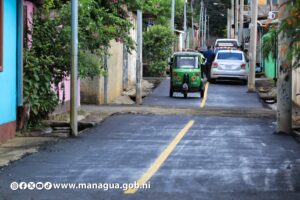 Alcaldía de Managua mejora la conectividad vial a los habitantes de las Américas I