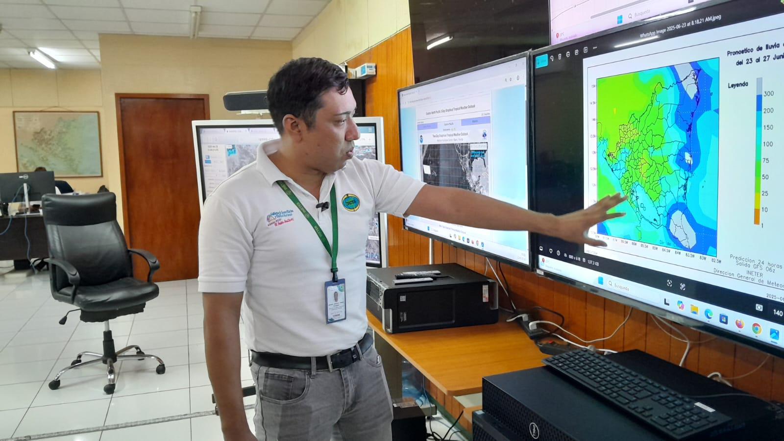 Tres ondas tropicales generarán lluvias en Nicaragua durante la semana