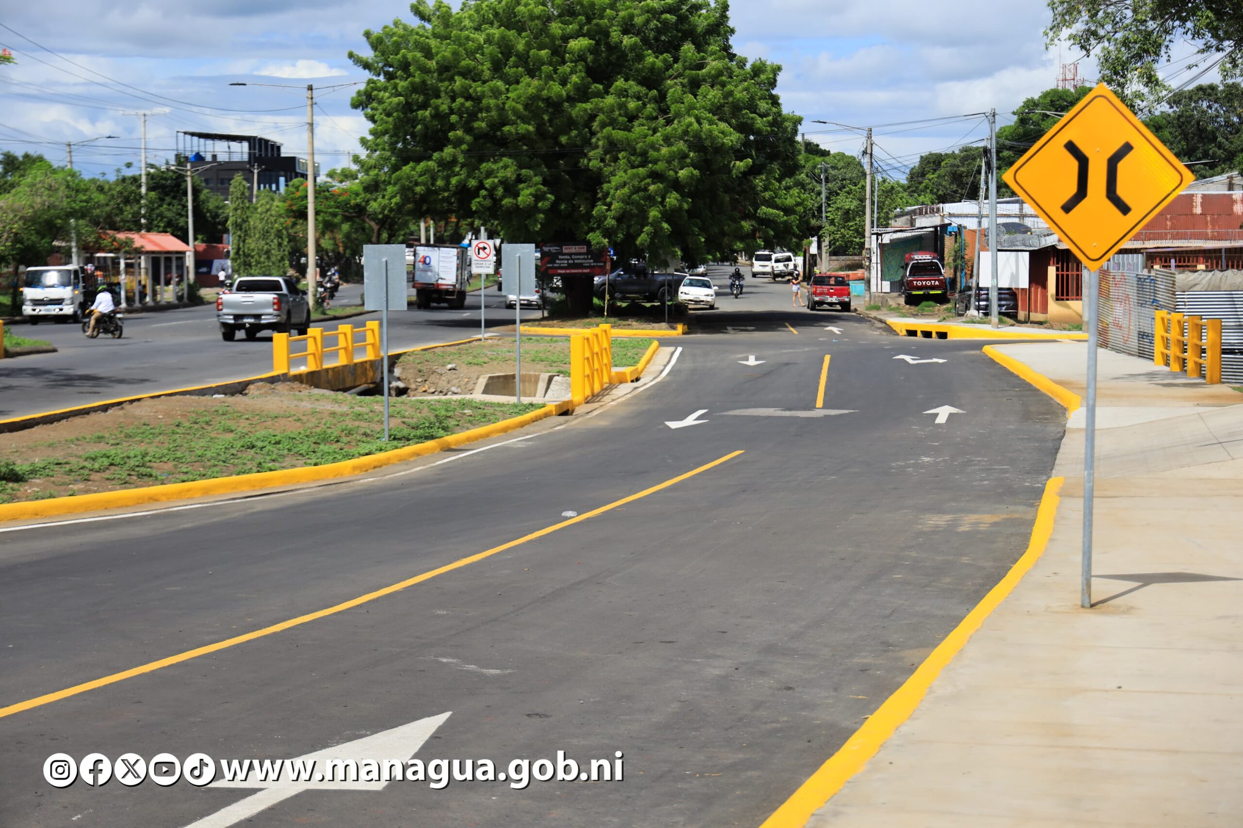Alcaldía de Managua inaugura obras que modernizan y amplían la conectividad vial