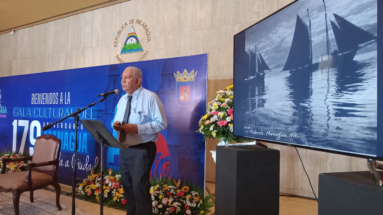 Autoridades municipales conmemoran los 179 años de la ciudad de Managua