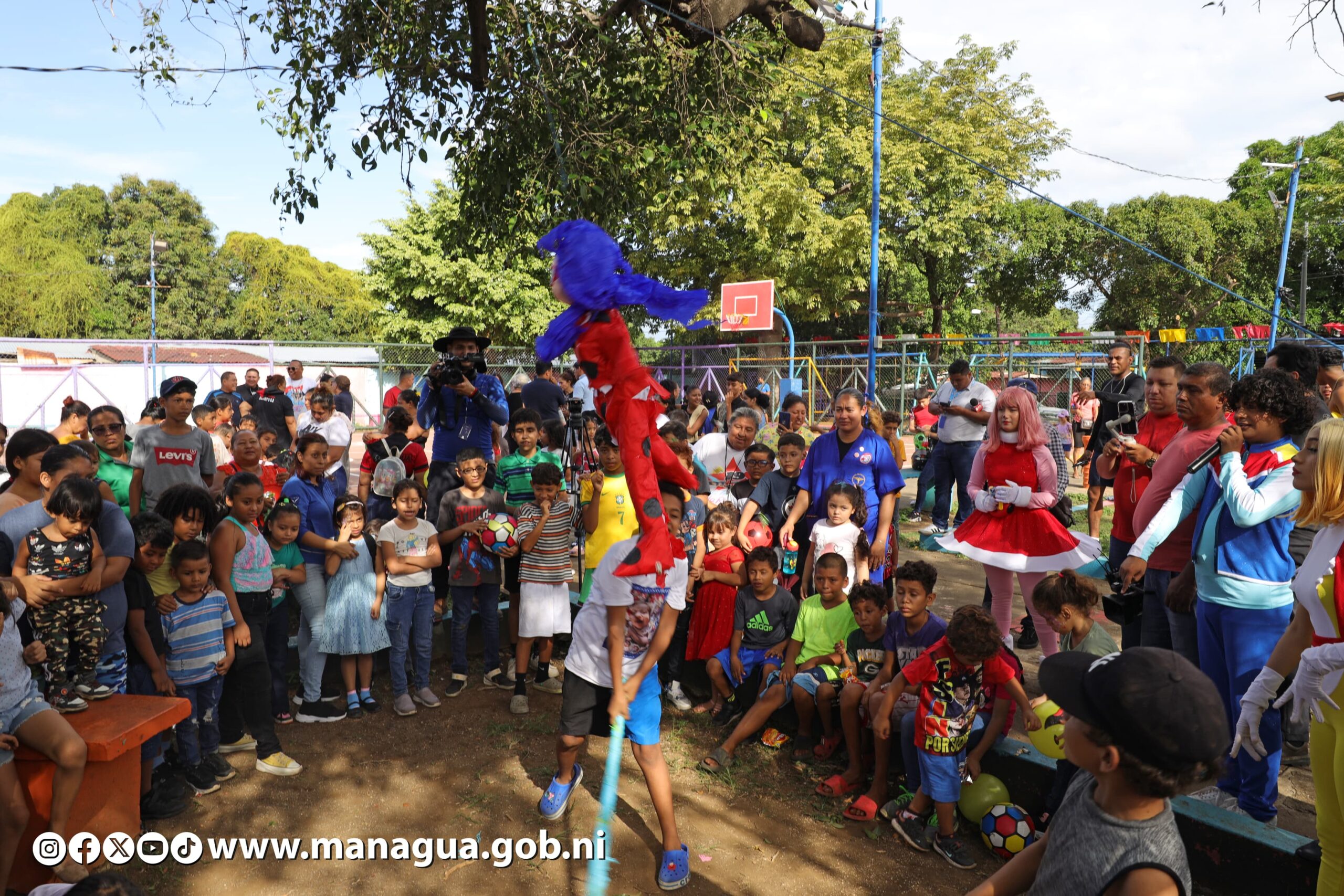 Niñez de Managua continúa celebrando con festival Julio Victorioso