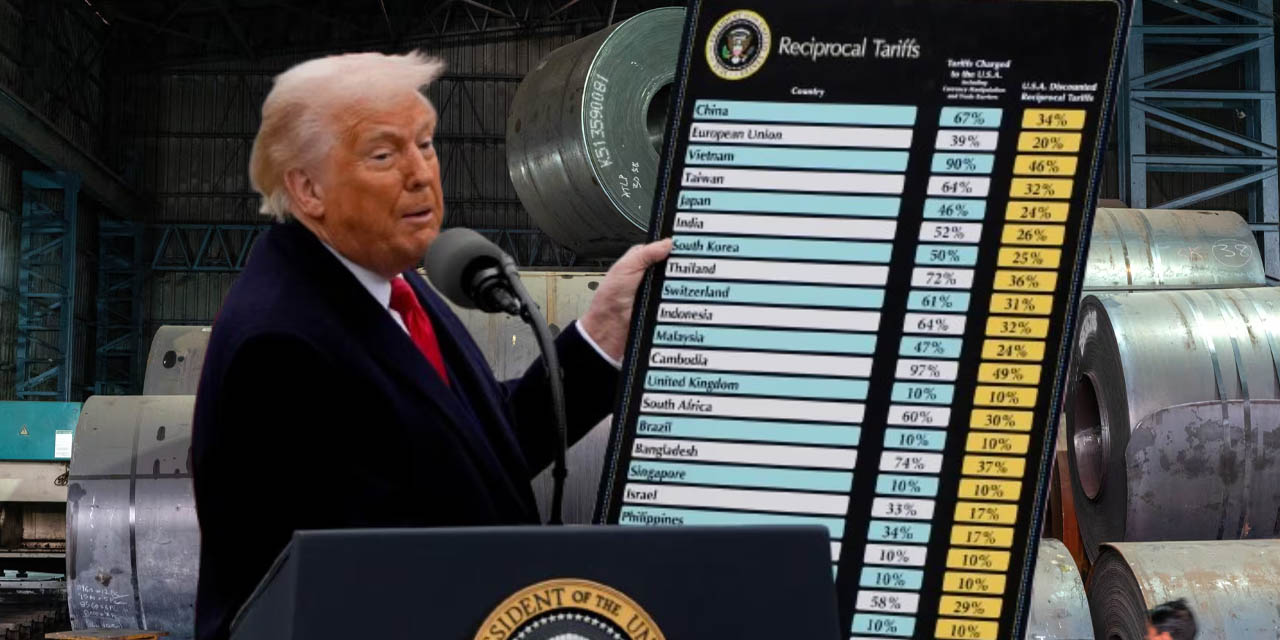 Trump anuncia lista de aranceles a países entre el 10% y el 41%