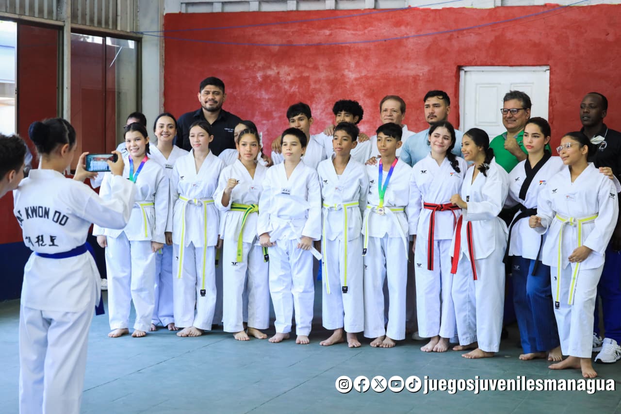 Más de 200 deportistas participan en los Juegos Juveniles de Taekwondo en Managua
