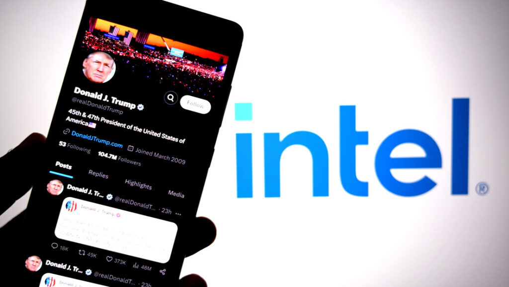 rump anuncia que el Gobierno de EE.UU. tendrá el 10 % de Intel