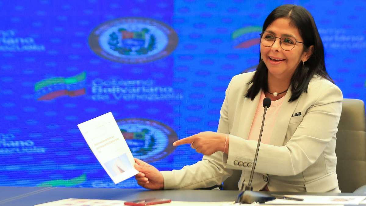 Delcy Rodríguez: “Con falsedades y mentiras pretenden justificar la intervención de Venezuela”