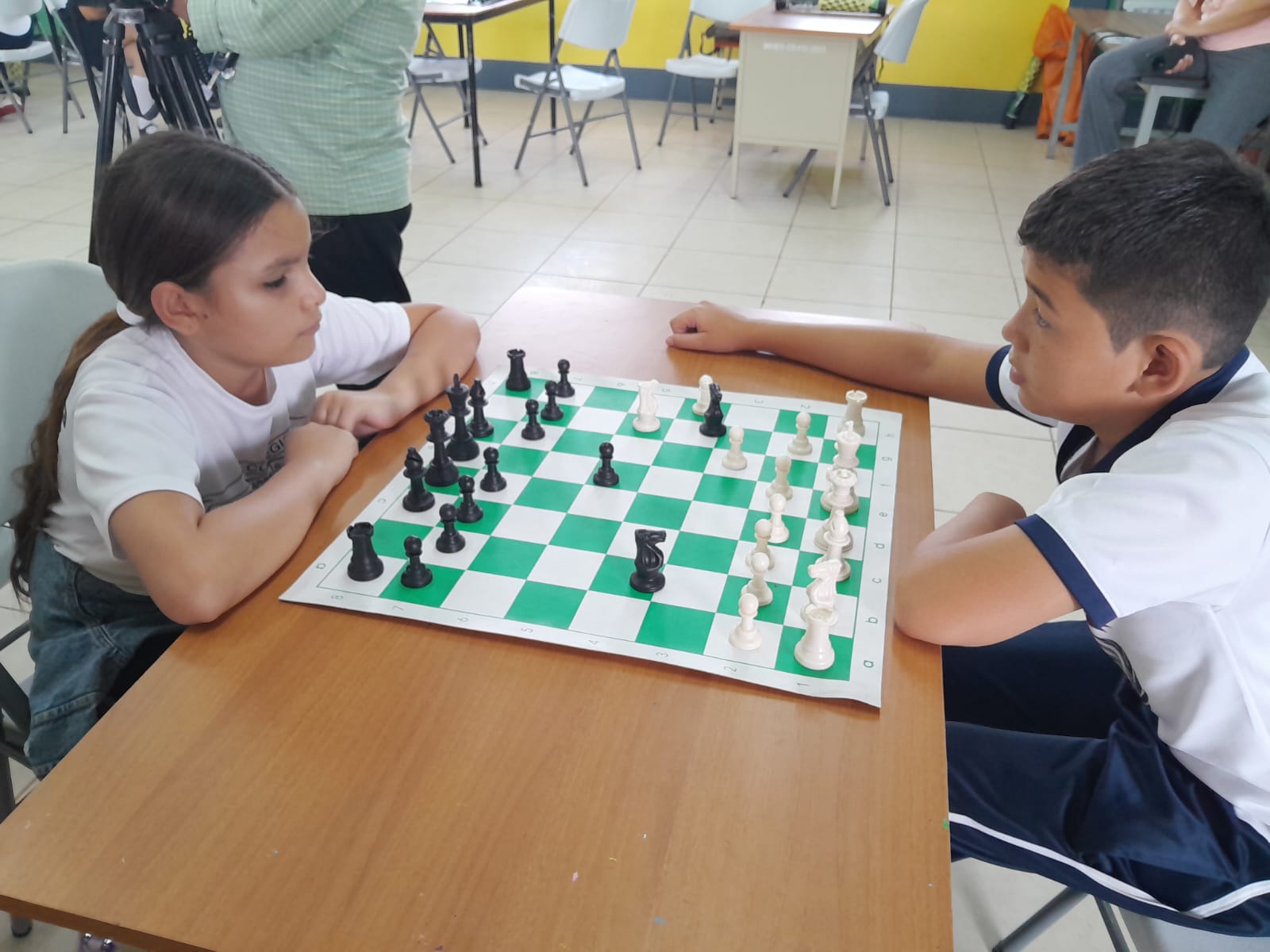 Estudiantes de primaria de Managua participan en olimpíadas departamentales de ajedrez