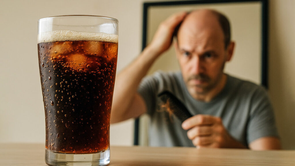 Descubren una relación entre la caída del cabello y las bebidas azucaradas