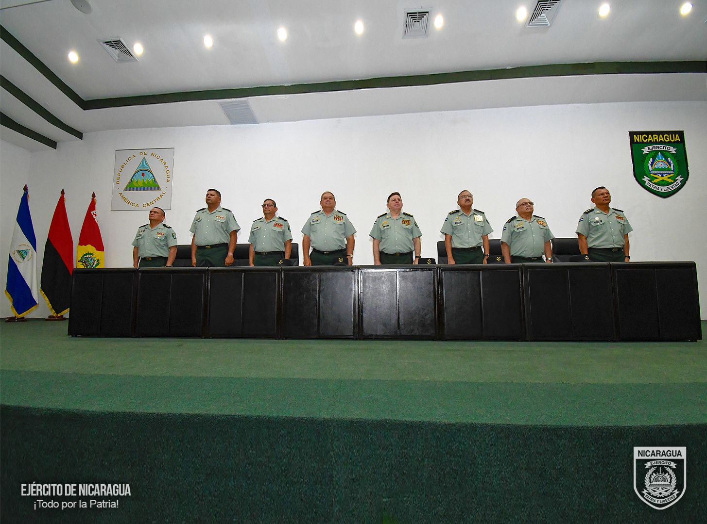 Ejército de Nicaragua traspasa cargo de rector de la Universidad de Defensa de Nicaragua 4 de Mayo