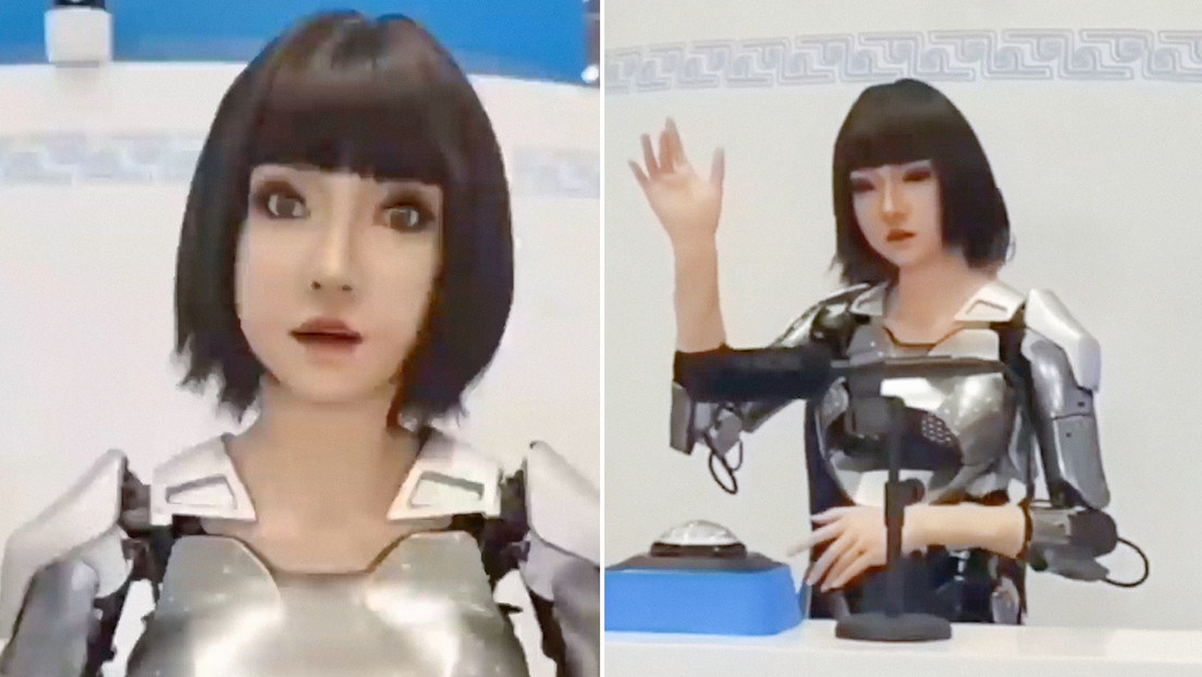 Una robot trilingüe da la bienvenida a la cumbre de la OCS en China