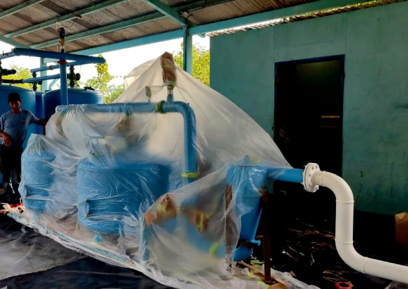 Avanza proyecto de mejora de planta potabilizadora en Nueva Segovia