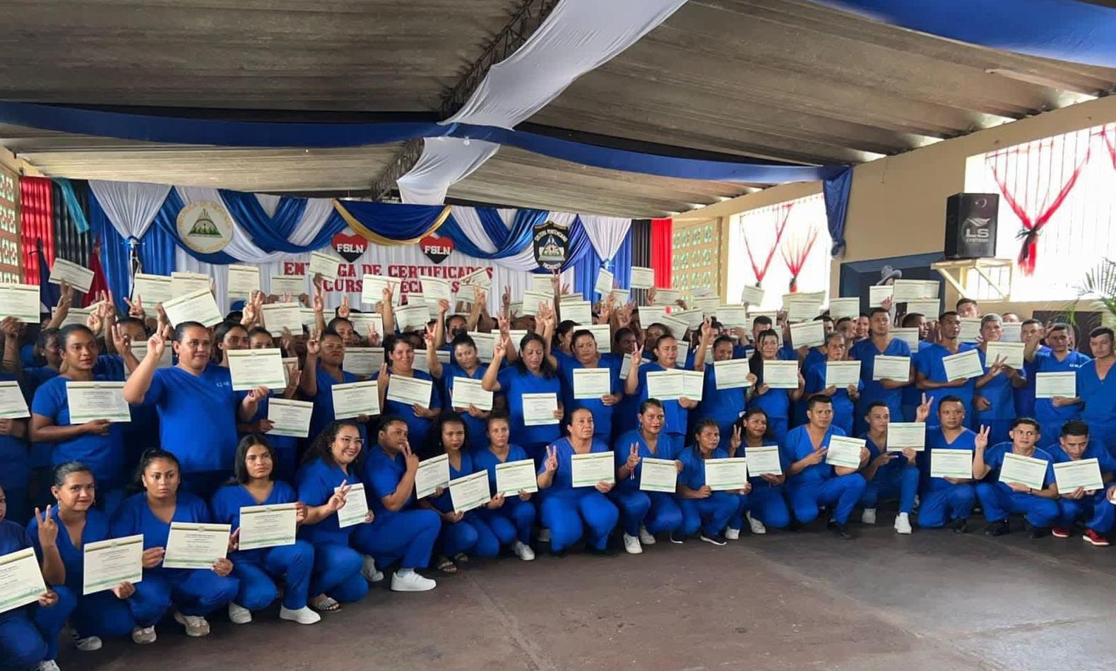 Privados de libertad culminan estudios de educación superior en Nicaragua