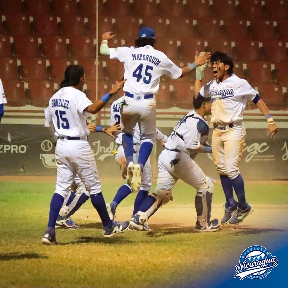Nicaragua clasifica por tercera vez en su historia a la Copa Mundial de Béisbol U15