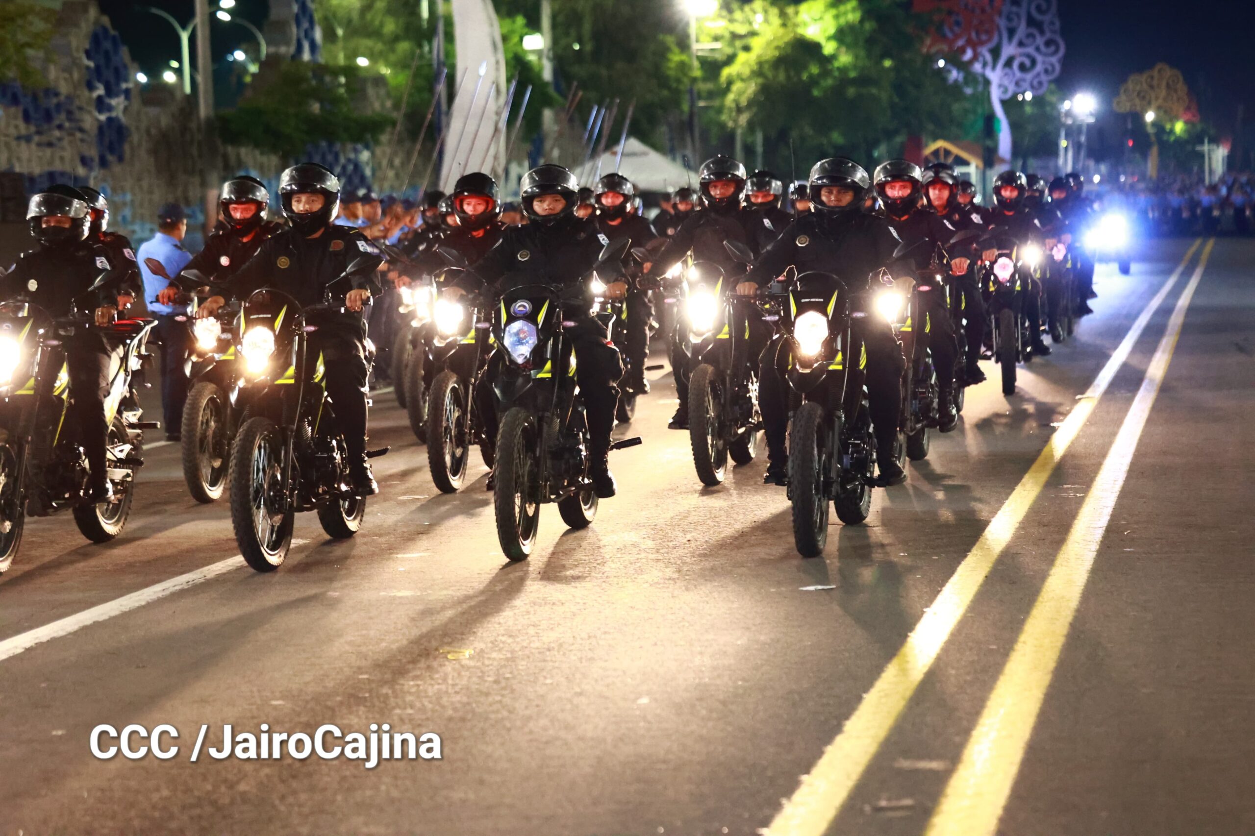 Policía Nacional realiza ensayos para desfile conmemorativo del 46 aniversario de creación