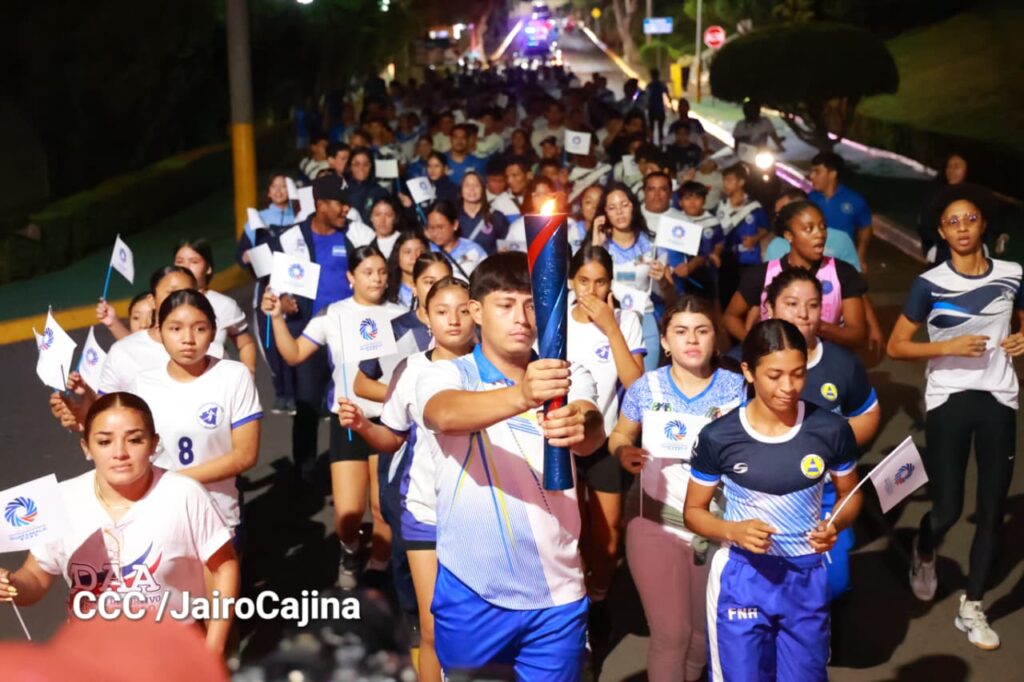 Llega la antorcha de los XII Juegos Deportivos Centroamericanos 2025 a Nicaragua