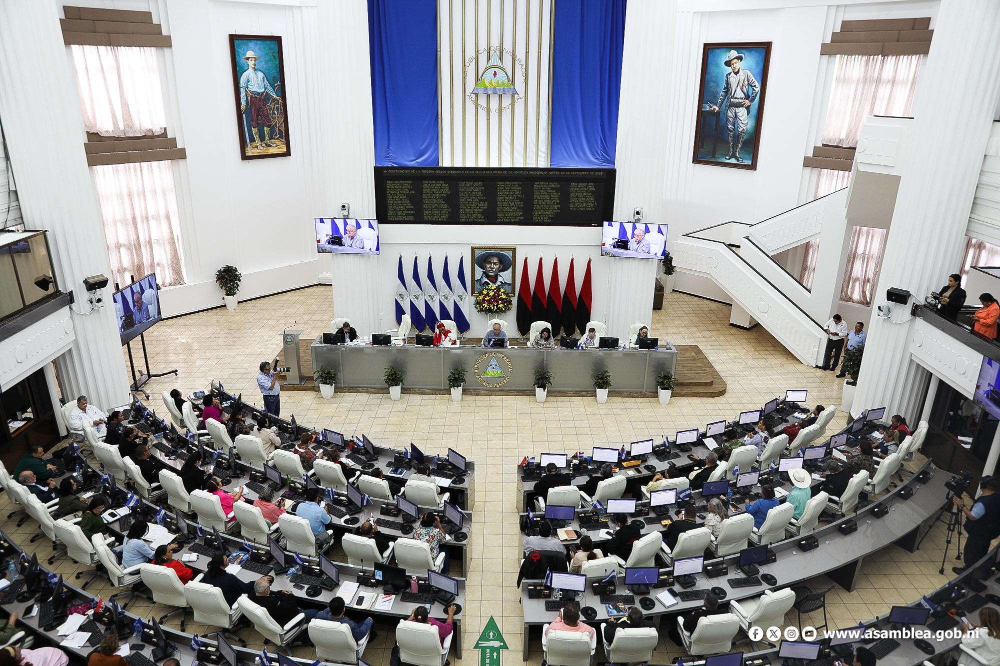 Labor legislativa fortalece modelo político, económico, social y cultural del Estado Revolucionario de Nicaragua