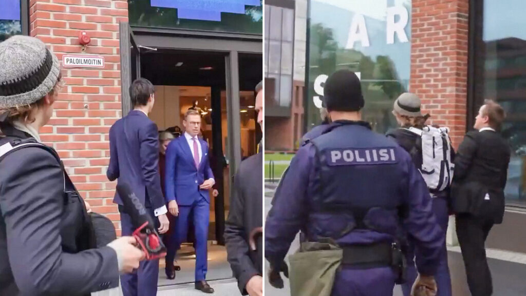 Arrestan a periodista tras hacer una pregunta incómoda al presidente finlandés