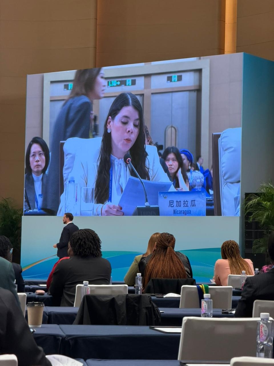 Camila Ortega Murillo destaca en Beijing protagonismo de la mujer nicaragüense