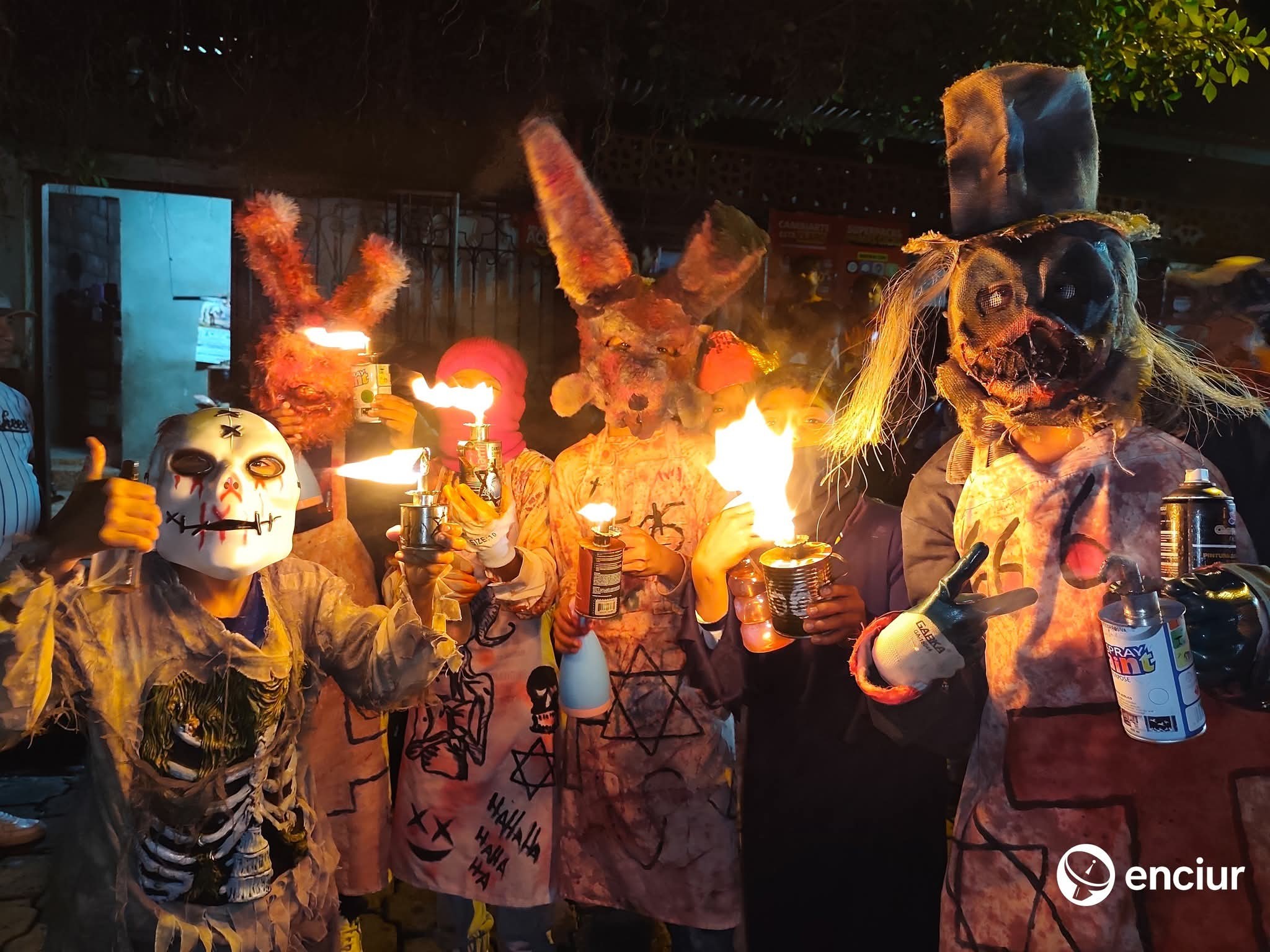 Candiles, máscaras y tradición: Masaya revive la fiesta de Los agüizotes, la procesión de los espantos de Nicaragua