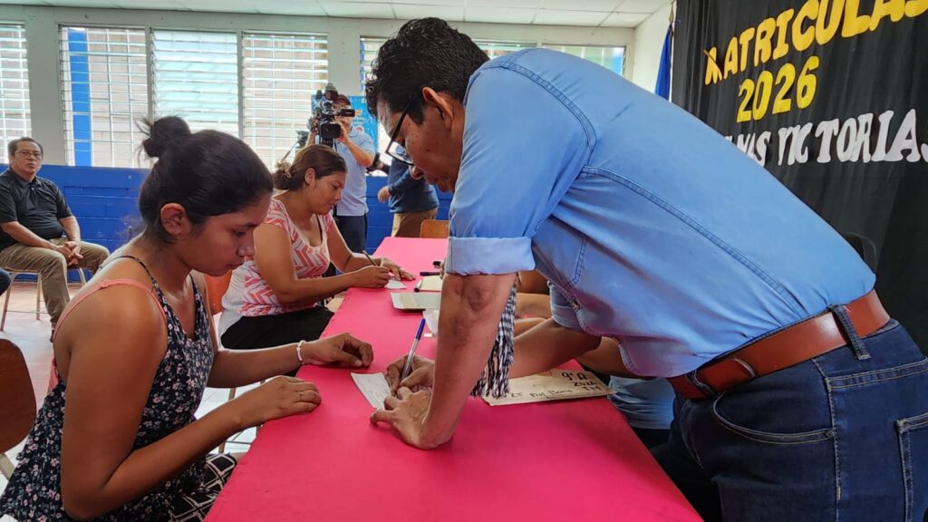 Colegios del Distrito II de Managua alcanzan el 80% de matrícula para el Ciclo Escolar 2026
