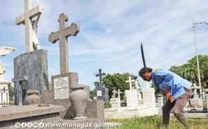 Comuna de Managua avanza en limpieza en los cementerios e implementará un plan de seguridad