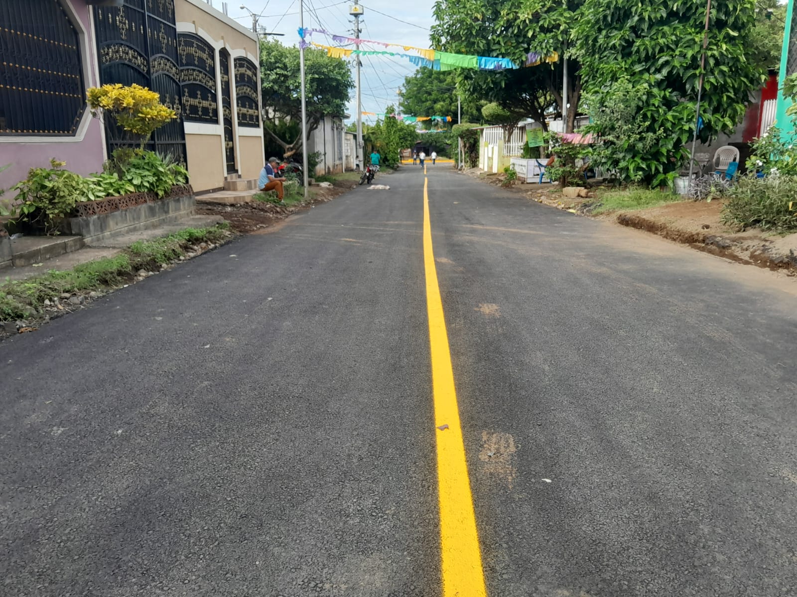 Inauguran 9 calles asfaltadas en el Anexo Villa Libertad de Managua