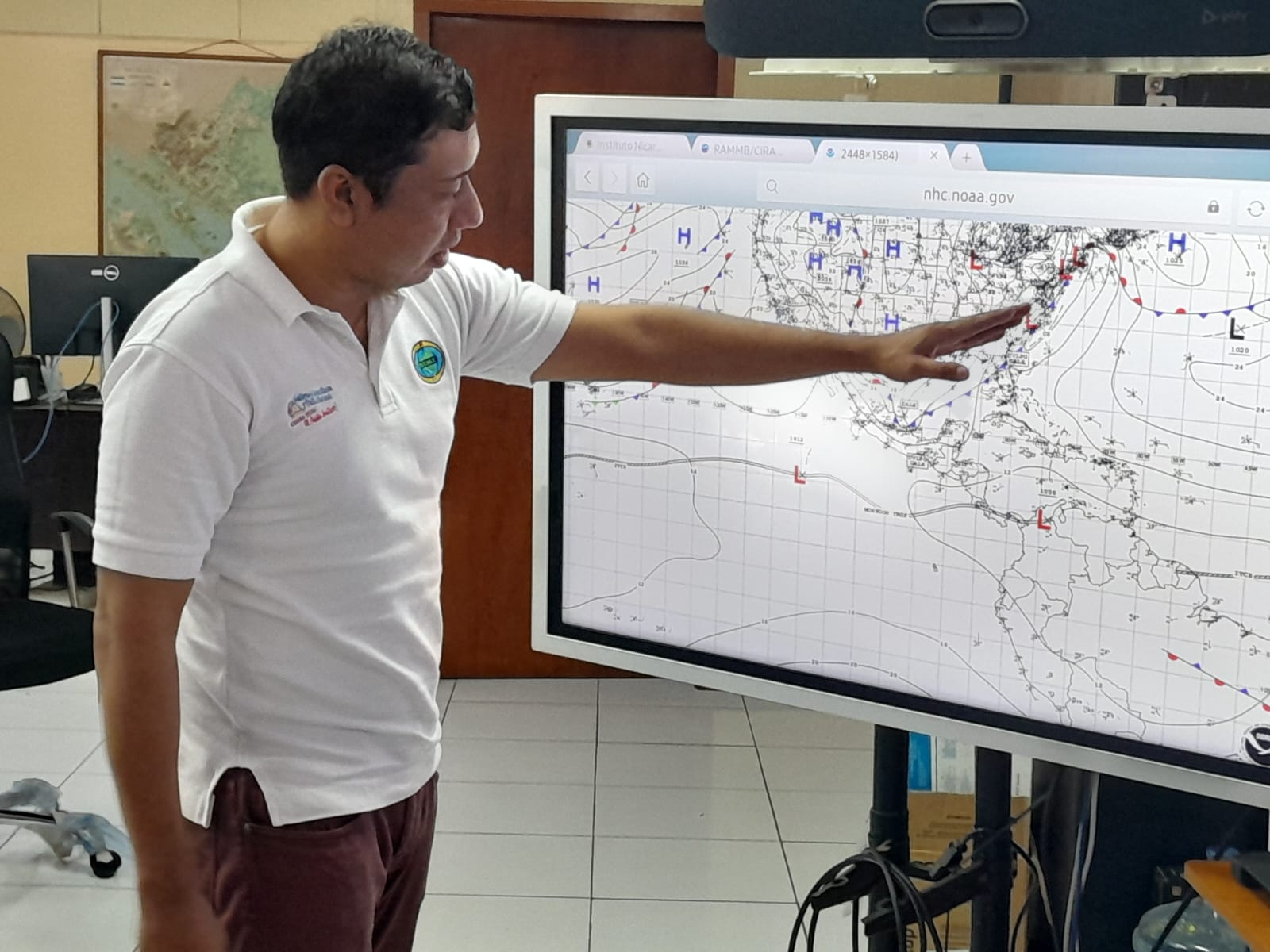 Frente frío en Nicaragua provocará descenso en la temperatura, lluvia y aumento de los vientos