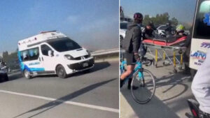 Robo de película en Colombia: una ambulancia, simulación de un accidente y sustracción de un camión