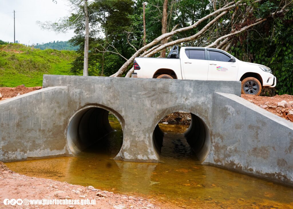 Se transforma Tasba Pri: Inauguran seis estructuras de drenaje clave para la seguridad vial y de productores