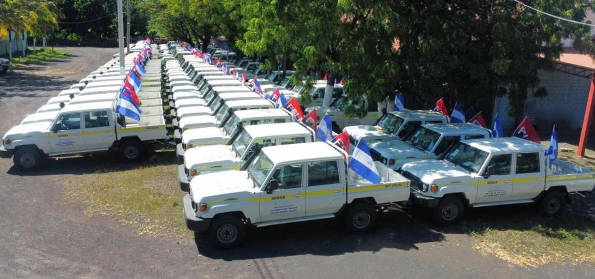 Centros de salud en Nicaragua recibirán 56 camionetas para el traslado de equipos médicos